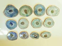 Ceramic Wall Art Hanging Discs Modern