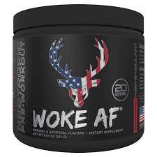 bucked up woke af pre workout powder