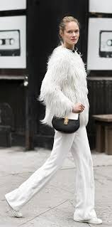 Winter Whites Faux Fur Coat