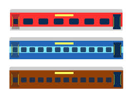 indian railway vector art icons and