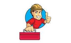 repairman technician cartoon character