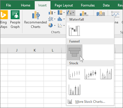 Create A Funnel Chart In Excel Powerpoint And Word 2016