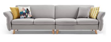 janell 4 seater sofa light grey