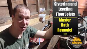 sistering and leveling floor joists