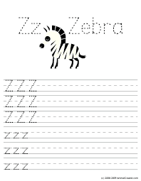 Alphabet Handwriting Worksheets A To Z Letter Writing Template