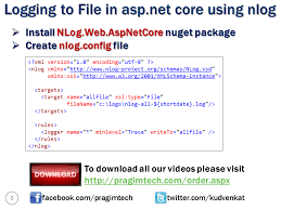 logging to file in asp net core using