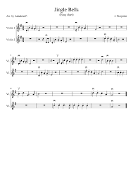 Print and download jingle bells rock (original key) violin sheet music. Jingle Bells Easy Duet Sheet Music For Violin String Duet Musescore Com