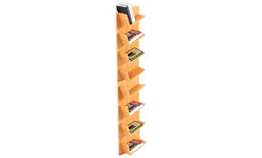8 Tier Wall Mounted Books Cds Display
