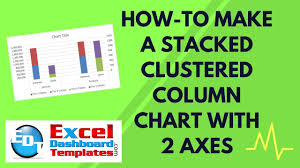 How To Create A Stacked Clustered Column Chart With 2 Axes