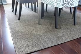 outdoor rug in the dining room