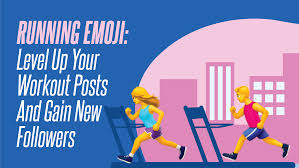 running emoji level up your workout