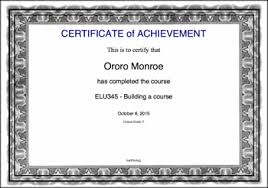 Rewarding Achievement With Certificates E Learning Unit