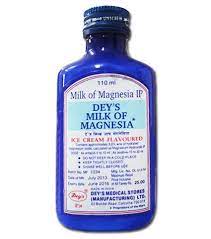 milk of magnesia liquid bottle of