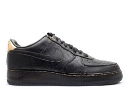 The upper is constructed from a blend of black leather and mesh, with yellow and blue suede overlays and a red leather swoosh with. Air Force 1 Low Premium Black History Month 2011 Nike 453419 007 Black Black Metallic Gold Flight Club