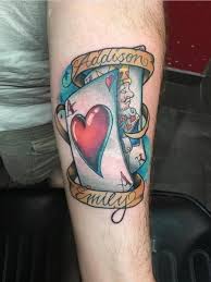 It is also the best place for name tribute tattoos as it showcases how the person may be with you in spirit, even if they're not present physically. 20 Heart Tattoos For Expressive Men 2021 The Trend Spotter