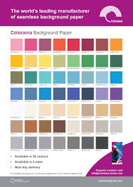 Colorama Paper 2 72m 9ft Background Rolls In 55 Colour Options