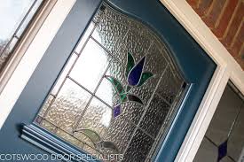 1930s Stained Glass Front Door Painted