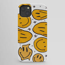 trippy smiley face iphone case by lazy