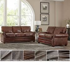 leather sofa bed and loveseat set