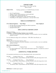 Resume Nursing Assistant Sample Resume