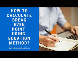 How To Calculate Break Even Point Using
