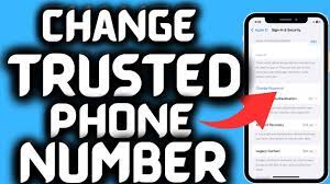 change trusted phone number on apple id