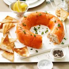 smoked salmon and macl mousse