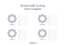 seating chart templates wedding