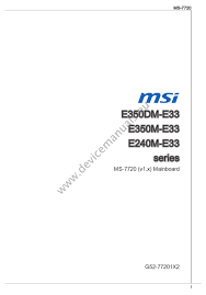 1) for free in pdf. Msi E350dm E33 Series Manual Pdf Download Manualslib