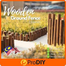 Wooden Wood Fence Round Groud Fencing