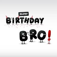 vectorial de happy birthday brother