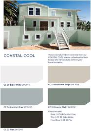 coastal cool color palette home