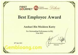 Best Employee Of The Year Certificate Magdalene Project Org