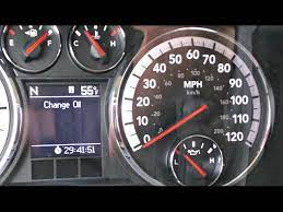 oil change due message on a dodge ram