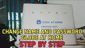 how to change globe at home wifi name