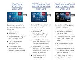 bb t spectrum rewards business cards