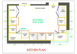 kitchen layout plan free cad block