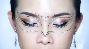 how to masquerade makeup crystal