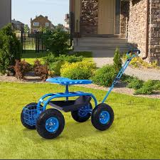 Aukfa Rolling Garden Cart Scooter With