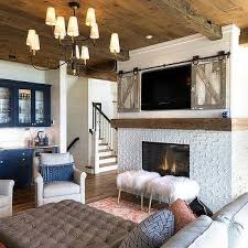 reclaimed wood fireplace mantel design