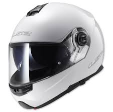 Ls2 Strobe Pearl White Modular Helmet 325 1033