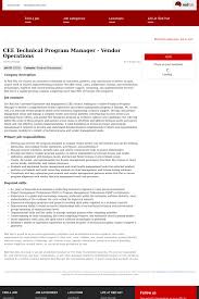 Cee Technical Program Manager Vendor Operations Job At Red Hat In