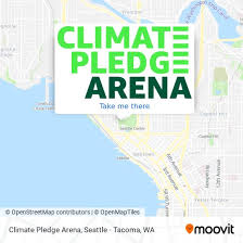 climate pledge arena in seattle by bus