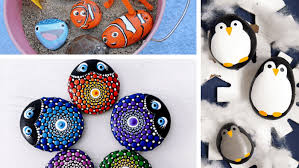Natasha newton's pebble paintings use only the top of the rocks for her creature portraits. 30 Rock Painting Ideas For Your Inspiration Learn To Create Beautiful Things