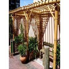 wooden flower rack bamboo garden
