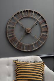 libra antique grey skeleton wall clock