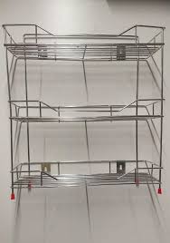 Stainless Steel Rectangular 3 Shelves