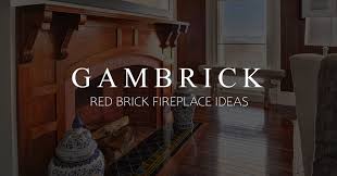 red brick fireplace ideas beautiful