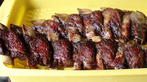 smoked beef back ribs on a pellet grill