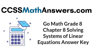 go math grade 8 answer key chapter 8